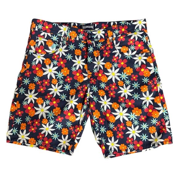 Vilebrequin Garonne Floral Shorts Size 34 - Picture 1 of 8